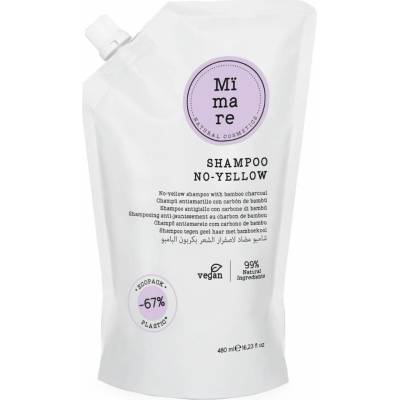 Mimare No Yellow Shampoo neutralizačný fialový šampón na blond a šedivé vlasy 480 ml