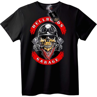 NOONEBRAND Тениска Hellrods Garage Skull - M, White