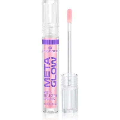 Essence META GLOW MULTI-REFLECTIVE lesk na pery s holografickým efektom 02 Digital Pink 3 ml