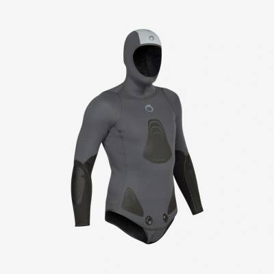 DECATHLON SPF 500 3 mm šedá černá Pánská bunda