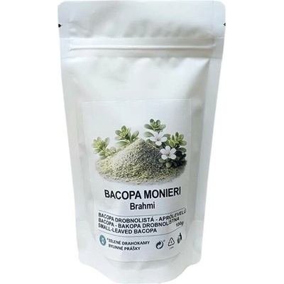 Zelené Drahokamy Brahmi Bacopa monnieri prášek 100 g