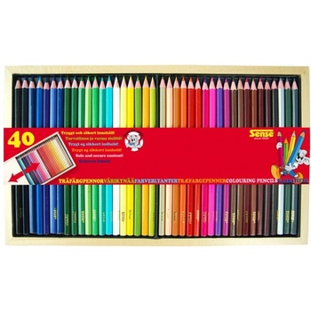 Sense Цветни моливи в дървена кутия (10337)
