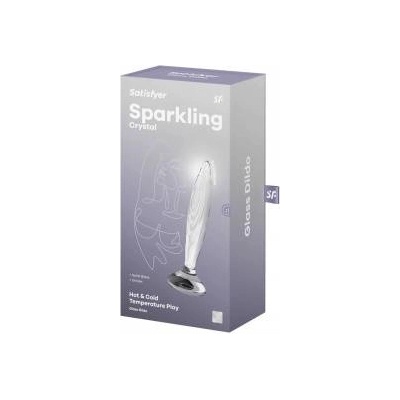 Boss of Toys Sparkling Crystal Glass Model Transparent Elegant Design 18.5 cm