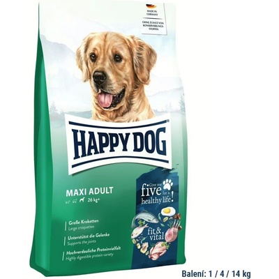 Happy Dog Maxi Adult Drůbež Jehněčí Ryby 14 kg