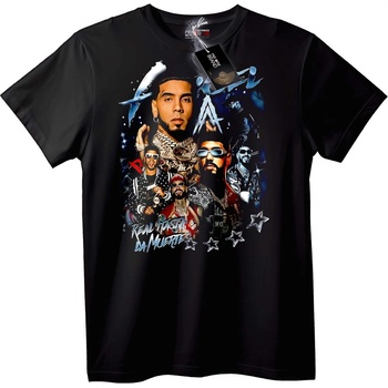 NOONEBRAND Тениска Real Hasta La Muerte Градски Стил - XS, Black