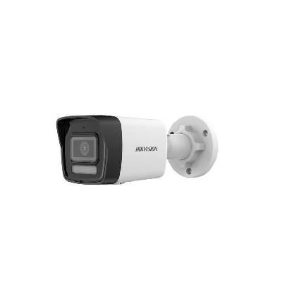 Охранителна камера HikVision DS-2CD1043G2-LIUF, 4 MP Smart Hybrid Light Fixed Bullet Network Camera, 4 mm, IR, White Light up to 30m, H. 265+, IP67, built-in microphone, micro SDXC (512GB), 12Vdc/PoE 6.5W (DS-2CD1043G2-LIUF)