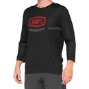 100% Airmatic 3/4 Sleeve Black/Red pánsky