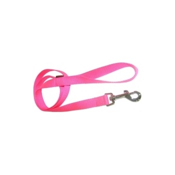 Pet Interest Single Layer Leash XS - Едноцветен повод за кучета, 1, 0*120 см. - фосфорно розов