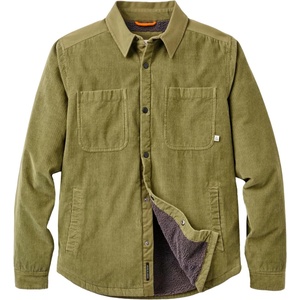 Passenger Мъжка риза с копчета Passenger Kodiak 3.0 Sherpa Lined Cord Overshirt Shirt - Khaki - размер M (033-3322-0412)