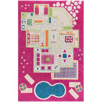 IVI Килим IVI Къщичка за кукли 134 x 200 см розов (121MD015PE13203)