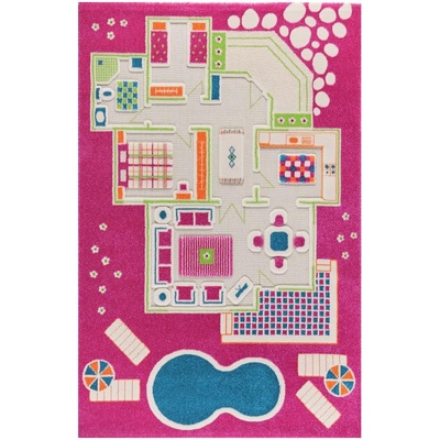 IVI Килим IVI Къщичка за кукли 134 x 200 см розов (121MD015PE13203)