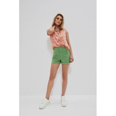 Marisse lyocellové šortky bílá oranžová zelená světle zelená vícebarevná