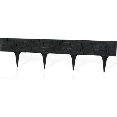 Gardenplast Záhradná palisáda Stone Palisade 9,5 cm / 0,8 m čierna 1 ks