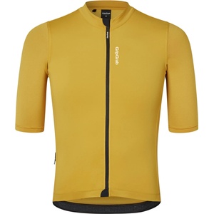 GripGrab Мъжка фланелка с къс ръкав за колоездене GripGrab Ride Short Sleeve Jersey Cycling jersey - Mustard Yellow (056-3439-0312)
