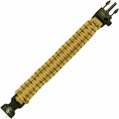 101 Inc Survival Compass 8 - coyote