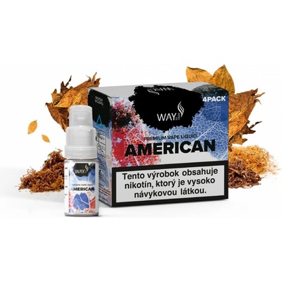 WAY to Vape American 4 x 10 ml 12 mg