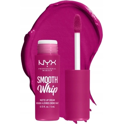 NYX Professional Makeup Smooth Whip Matte Lip Cream rúž s našľahanou textúrou na dokonalé vyhladenie pier 09 Bday Frosting 4 ml