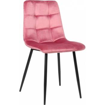 Design Shop Tilde samet kovové nohy černé Ružová