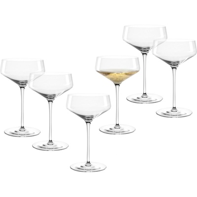 Leonardo home PUCCINI champagne bowl 6 pieces Cocktail glass Champagne glass Classic shape Elegant design Ideal for aperitifs and desserts Dishwasher safe 350 ml 069593