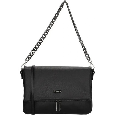 crossbody kabelka s retiazkou "Elysia" Čierna