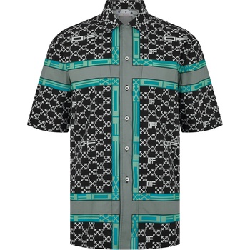 Image 1 of OFF WHITE Men's Monogram Stripe Shirt - Black Whit