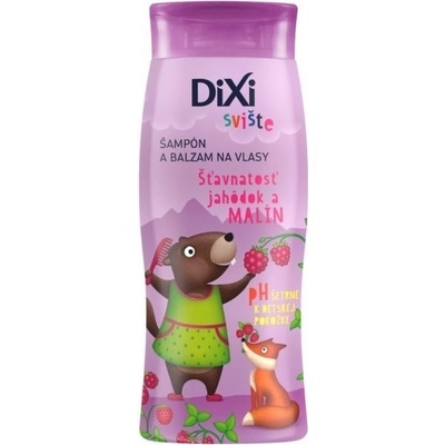DIXI Svište Šťavnatosť jahôdok a malín šampón a balzám na vlasy 250 ml