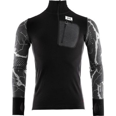 Aclima Lars Monsen polo M's Jet black marengo femunden dark