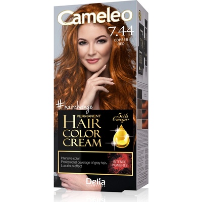 Delia Cameleo barva na vlasy 7.44 měděná červená