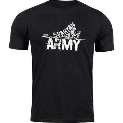 DRAGOWA Тениска с къс ръкав Spartan Army Nabis, черна, 160 г/м2 (8260)