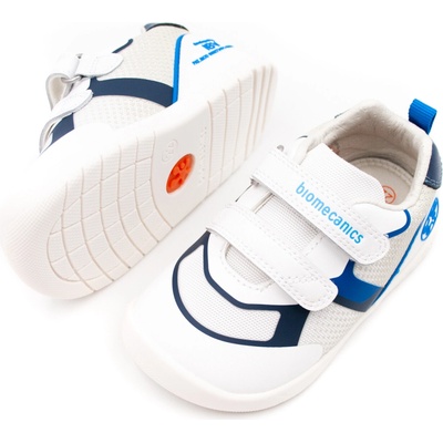 Biomecanics detské barefoot tenisky rejilla blanco y petrol