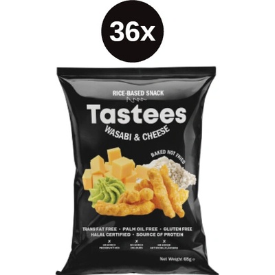Tastees snack wasabi a sýr 36x65g