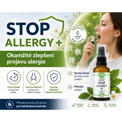 Activstar Stop Alergie+ alergie, rýmy, astma 30 ml
