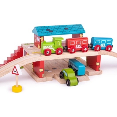 Bigjigs Rail Nádraží nad cestou – Zboží Dáma