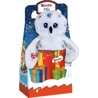 Kinder Maxi Mix plyšák sněžná sova 133 g