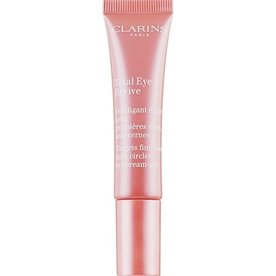 Clarins Total Eye Revive Eye Cream-Gel Eye Cream крем-гел против първи бръчки и тъмни кръгове под очите унисекс 15 мл