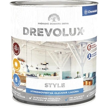 Drevolux style 2,5 l sivá