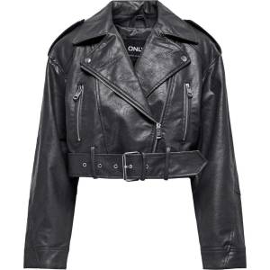 ONLY Яке onlvera faux leather crop biker cc otw (153219354577282)