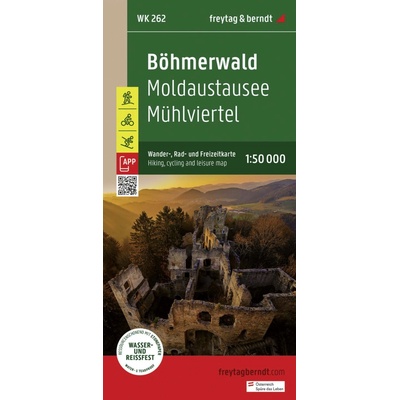 Freytag&Berndt WK 262 Böhmerwald, Moldaustausee, Muhlviertel 1: 50 000