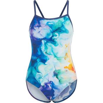 Slazenger Бански костюм Slazenger Women's Slaz All Over One Piece Swimsuit - Blue/Blue