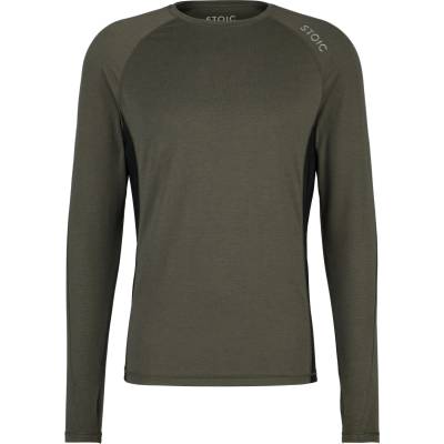 Stoic Мъжка спортна тениска Stoic HelsingborgSt. Performance L/S Sport shirt - Olive Nights (216-6687-0212)