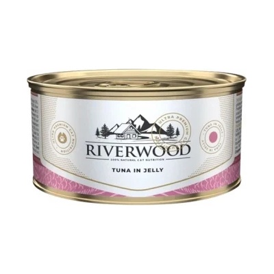 Riverwood - Висококачествена консервирана храна за котки над 1 година, с риба тон в желе, 85 гр. / 3 броя