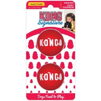 Kong Hračka guma Signature loptu 2 ks M