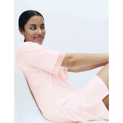 Marks & Spencer Нощница с дантелен кант Marks & Spencer розова Marks & Spencer | Rozov | ЖЕНИ | S