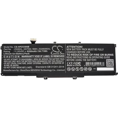 Cameron Sino Батерия за лаптоп HP ZBook Studio G5, ZBook Studio X360 G5 5CN15PA, HSTNN-1B8H LiIon 11, 55V 8200mAh CAMERON SINO (CS-HPZ536NB)