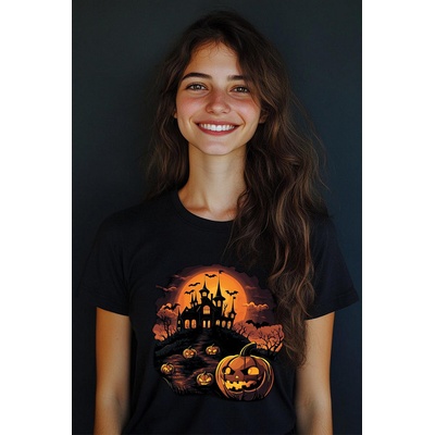 Dámské tričko Halloween strašidelný – Zboží Dáma