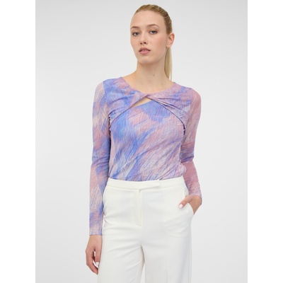 Orsay Светлорозова дамска тениска с дълъг ръкав и десен ORSAY Orsay | Rozov | ЖЕНИ | M