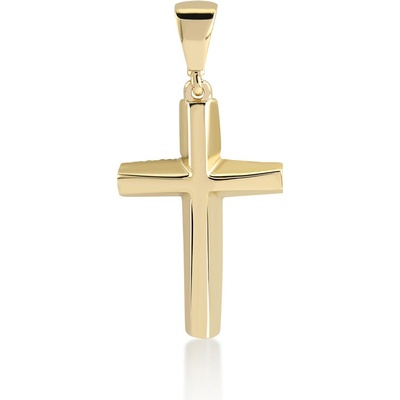 Lillian Vassago Zlatý přívěsek se zirkony Křížek LLV11 GP089Y