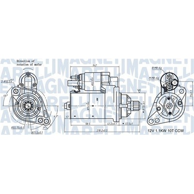 Startér MAGNETI MARELLI 063721322010