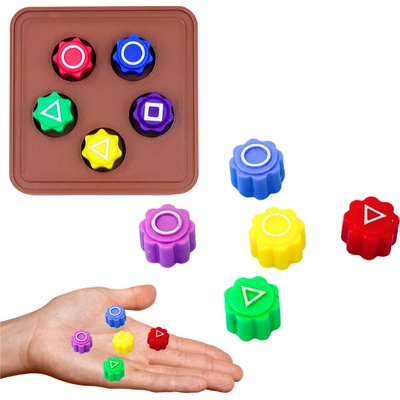 Herní kostky Gonggi inspirované Squid Game