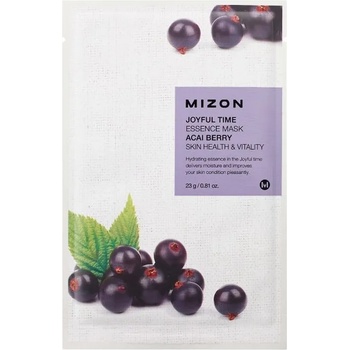 Mizon Joyful Time Essence Mask Acai Berry, листова маска за лице с екстракт от акай бери (8809479166529)